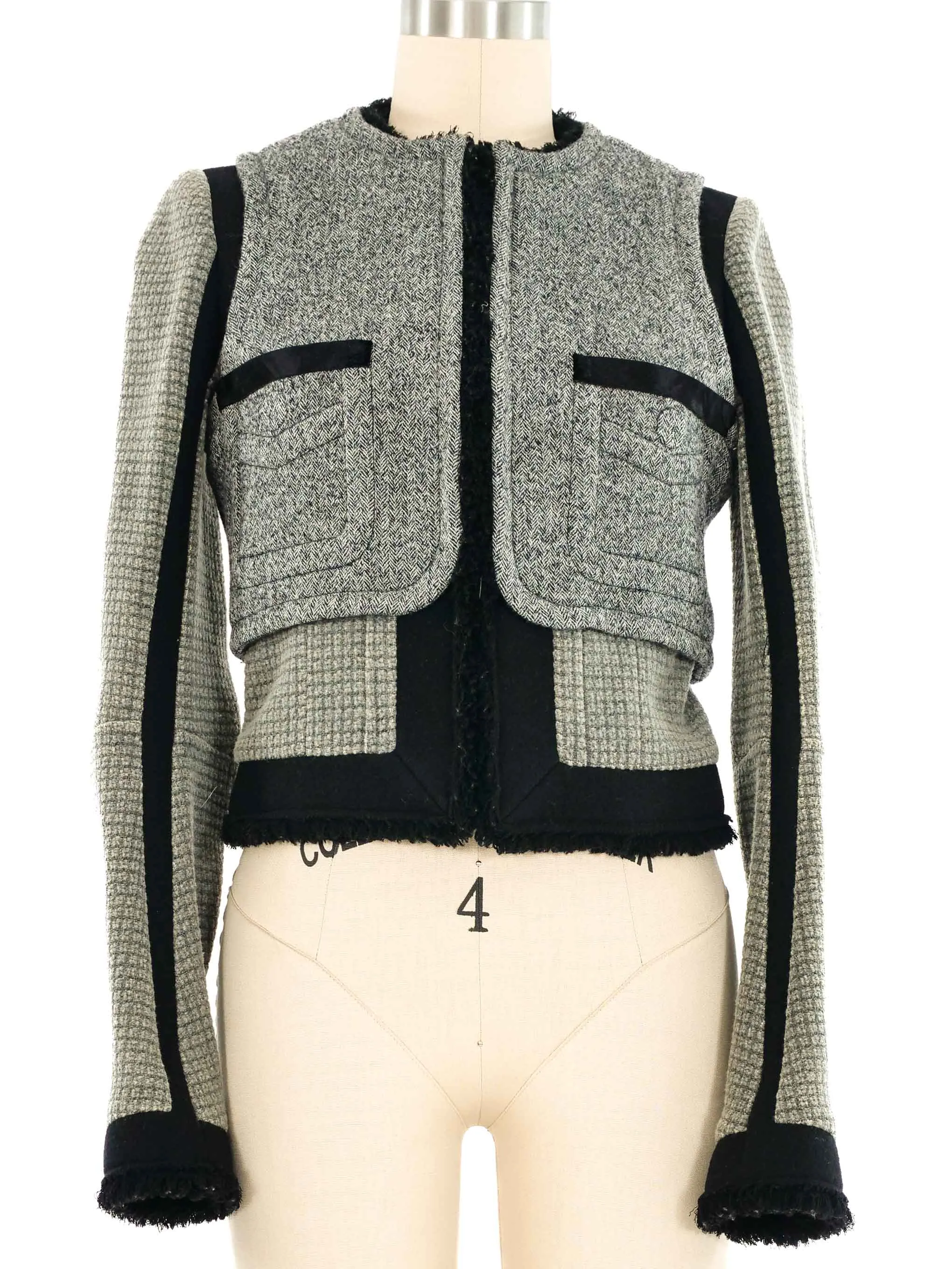 2008 Balenciaga Deconstructed Crop Jacket