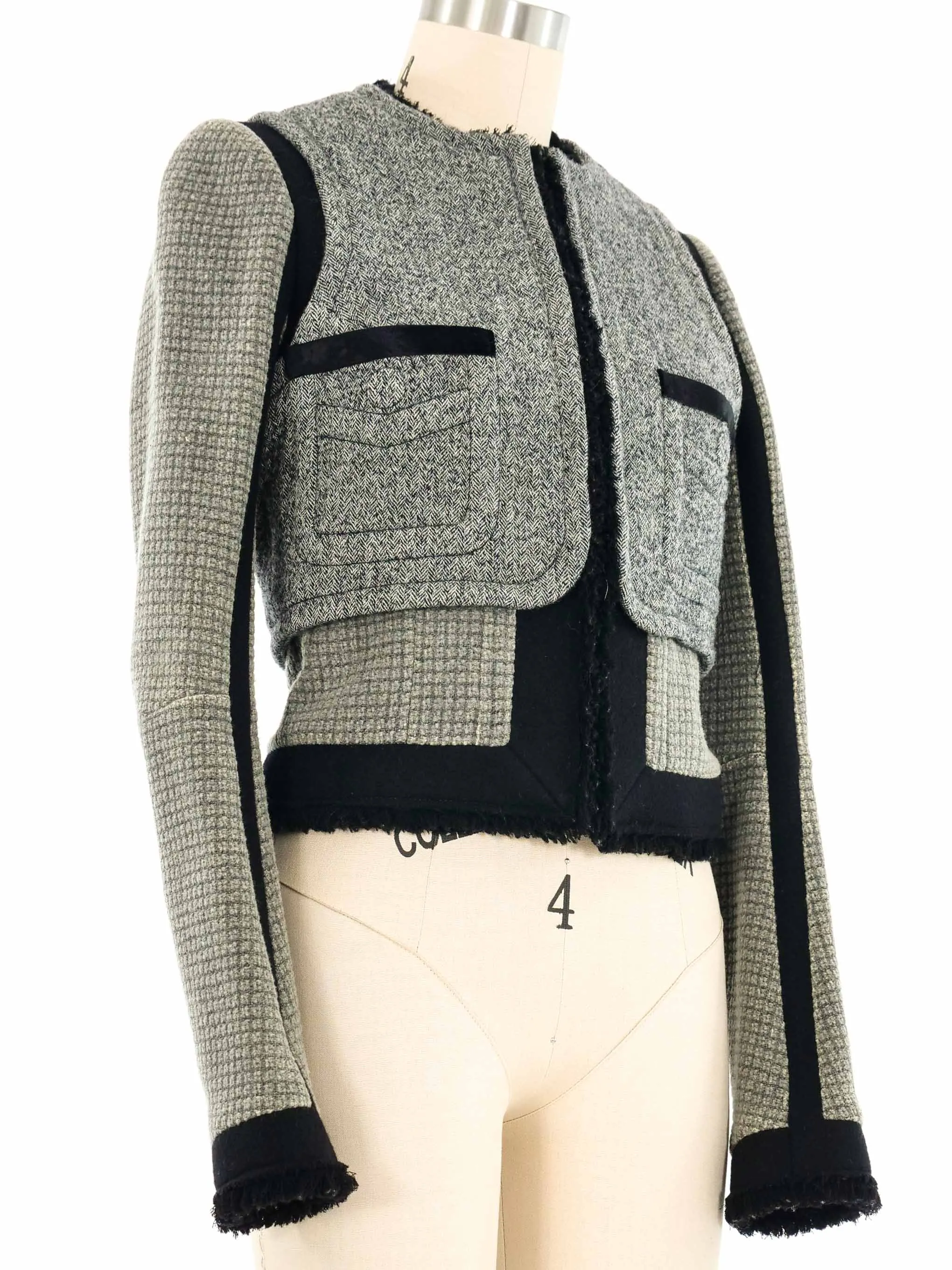 2008 Balenciaga Deconstructed Crop Jacket