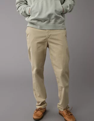 AE Flex Slim Straight Lived-In Khaki Pant-