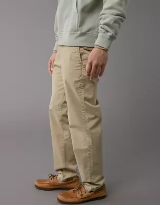 AE Flex Slim Straight Lived-In Khaki Pant-