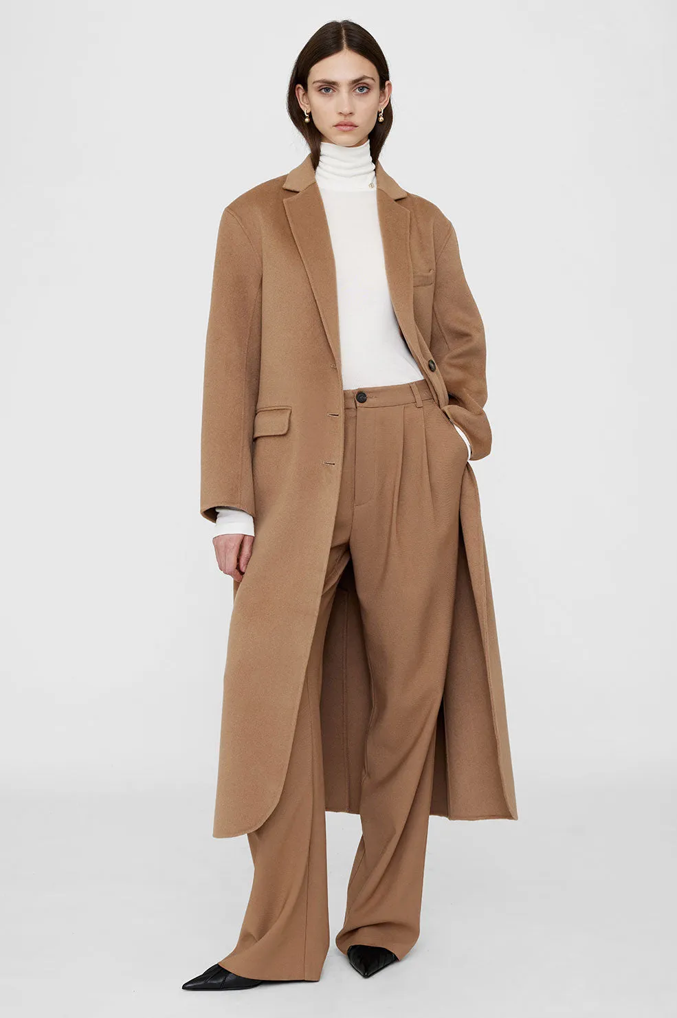  Anine Bing      Quinn Coat - Camel Cashmere 