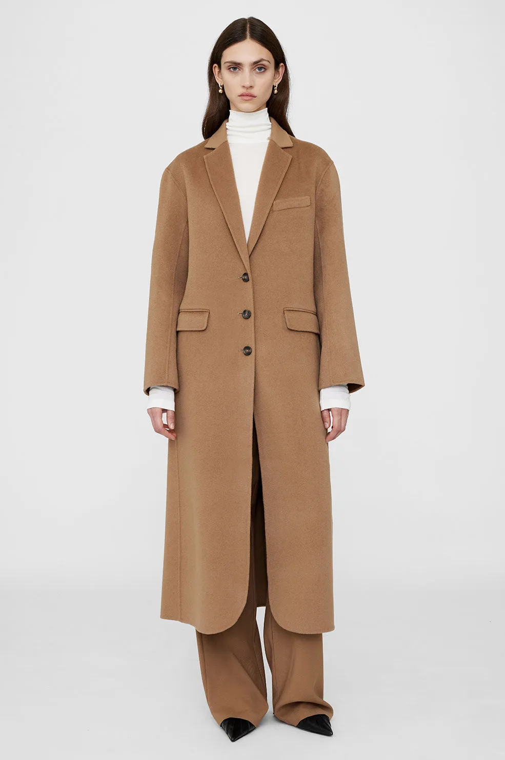  Anine Bing      Quinn Coat - Camel Cashmere 