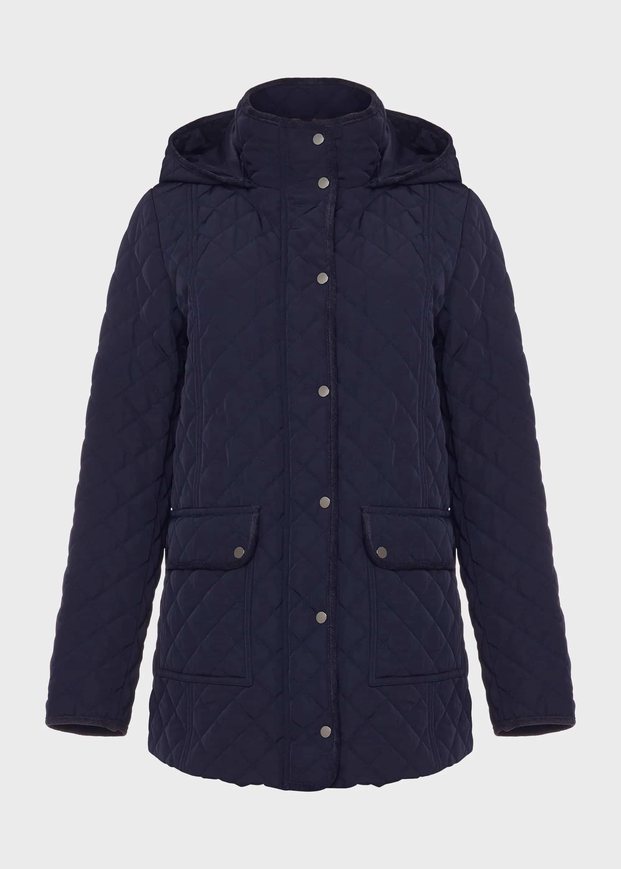 Audra Quilted Coat With Hood 