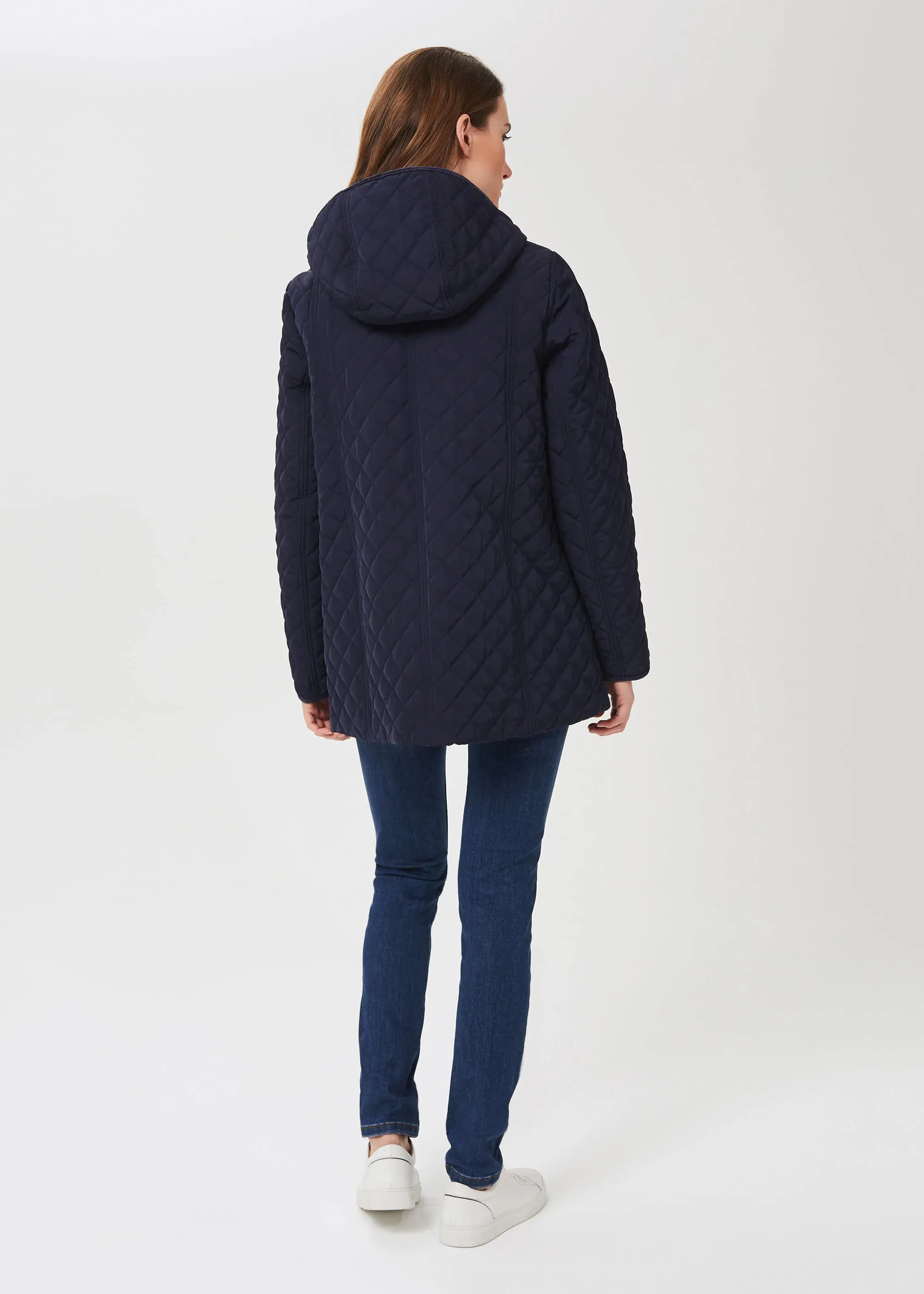 Audra Quilted Coat With Hood 