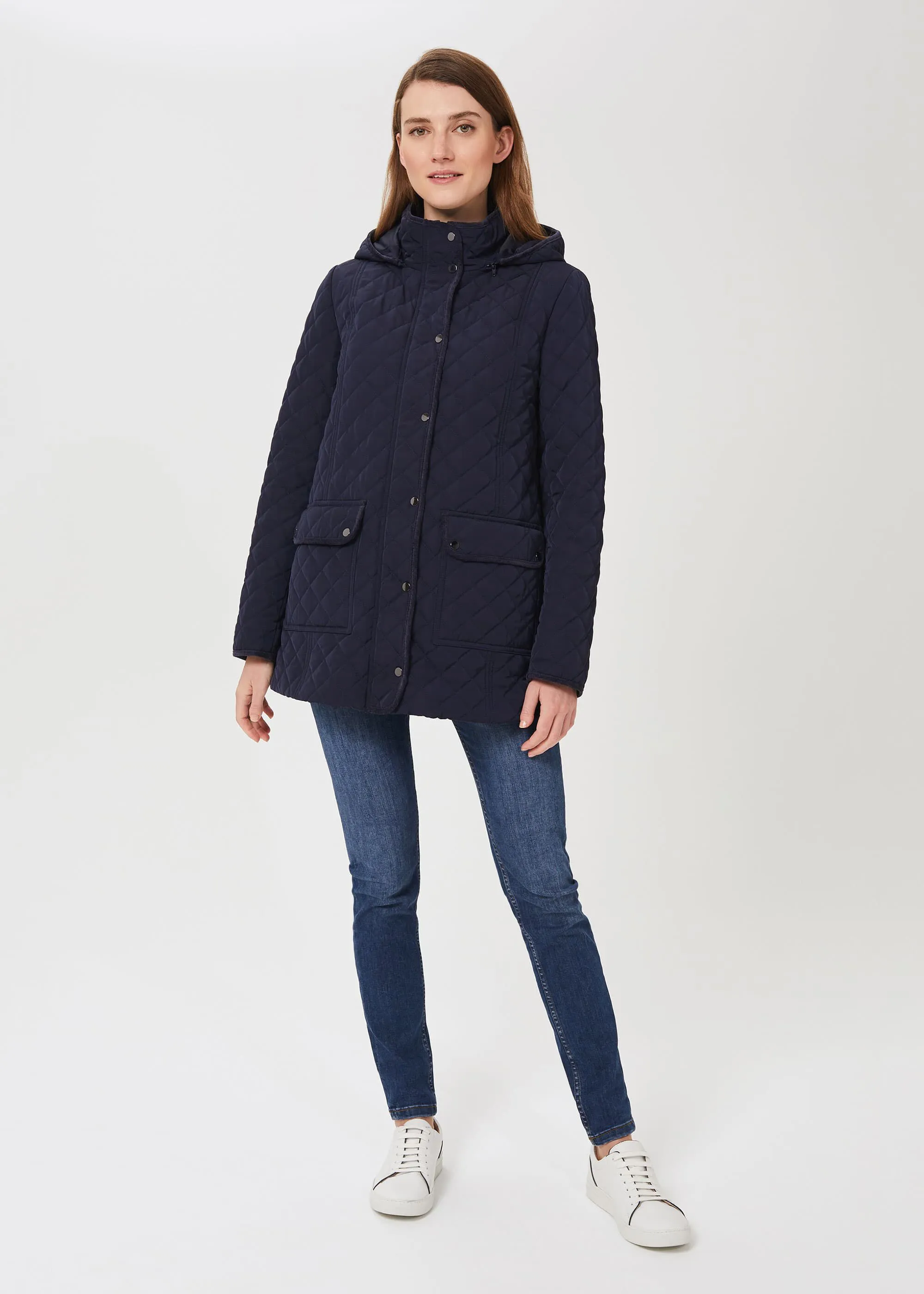 Audra Quilted Coat With Hood 