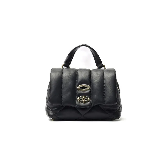 BAG POSTINE VENETA BABY MATELASSE' Woman Black Nero 