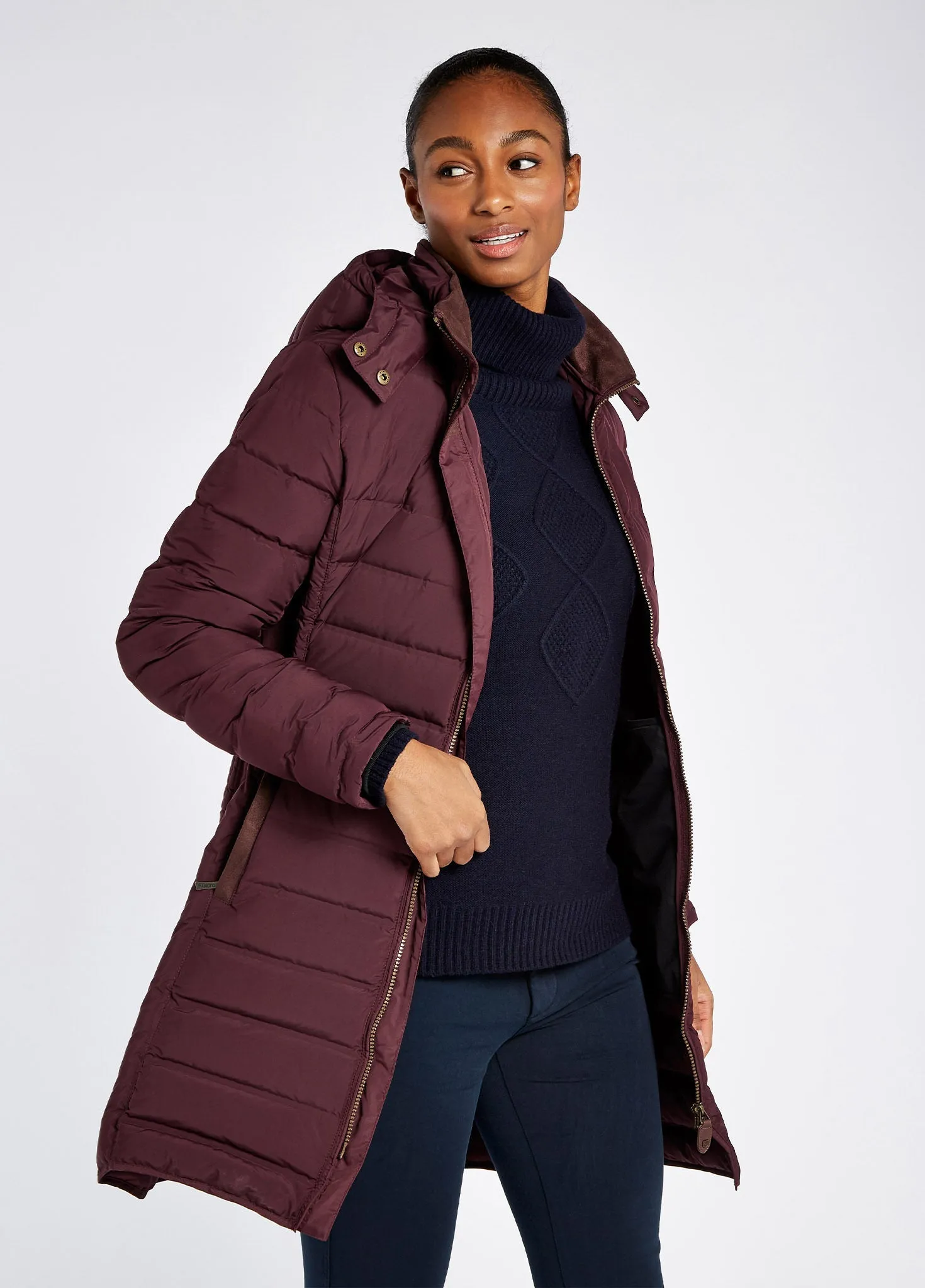 Ballybrophy Quilted Jacket - Currant