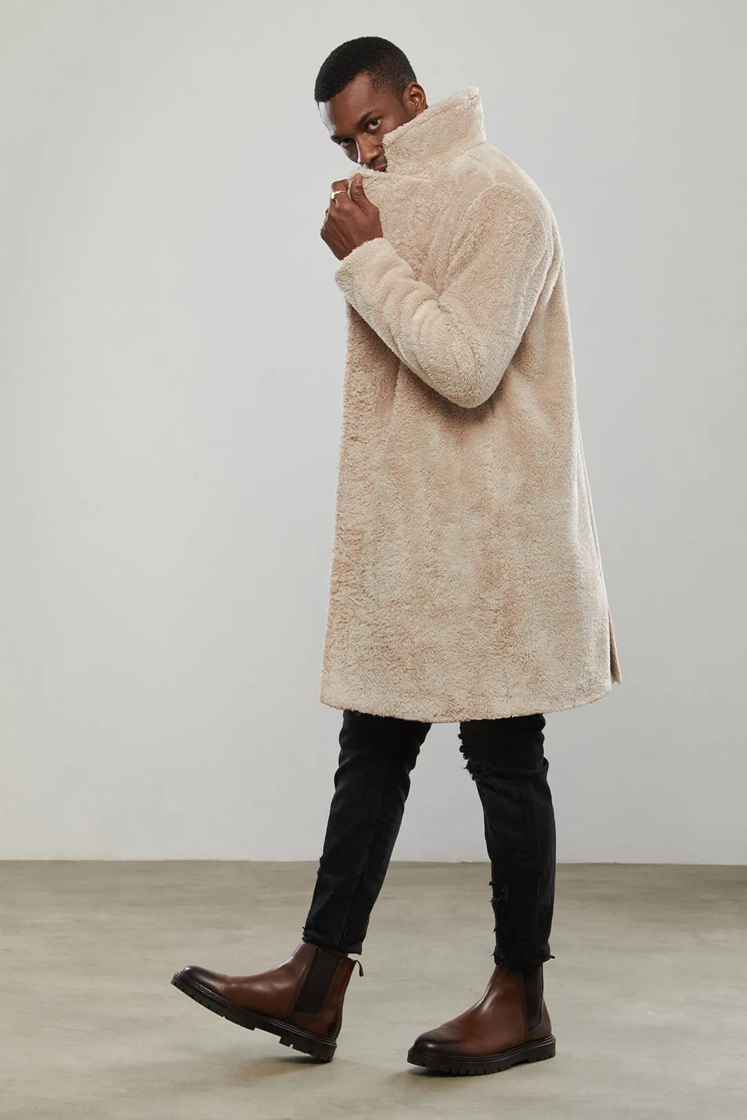 Beige Teddy Coat