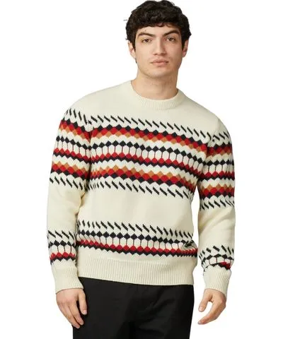 Ben Sherman Men's Fair Isle Crew Neck Sweater