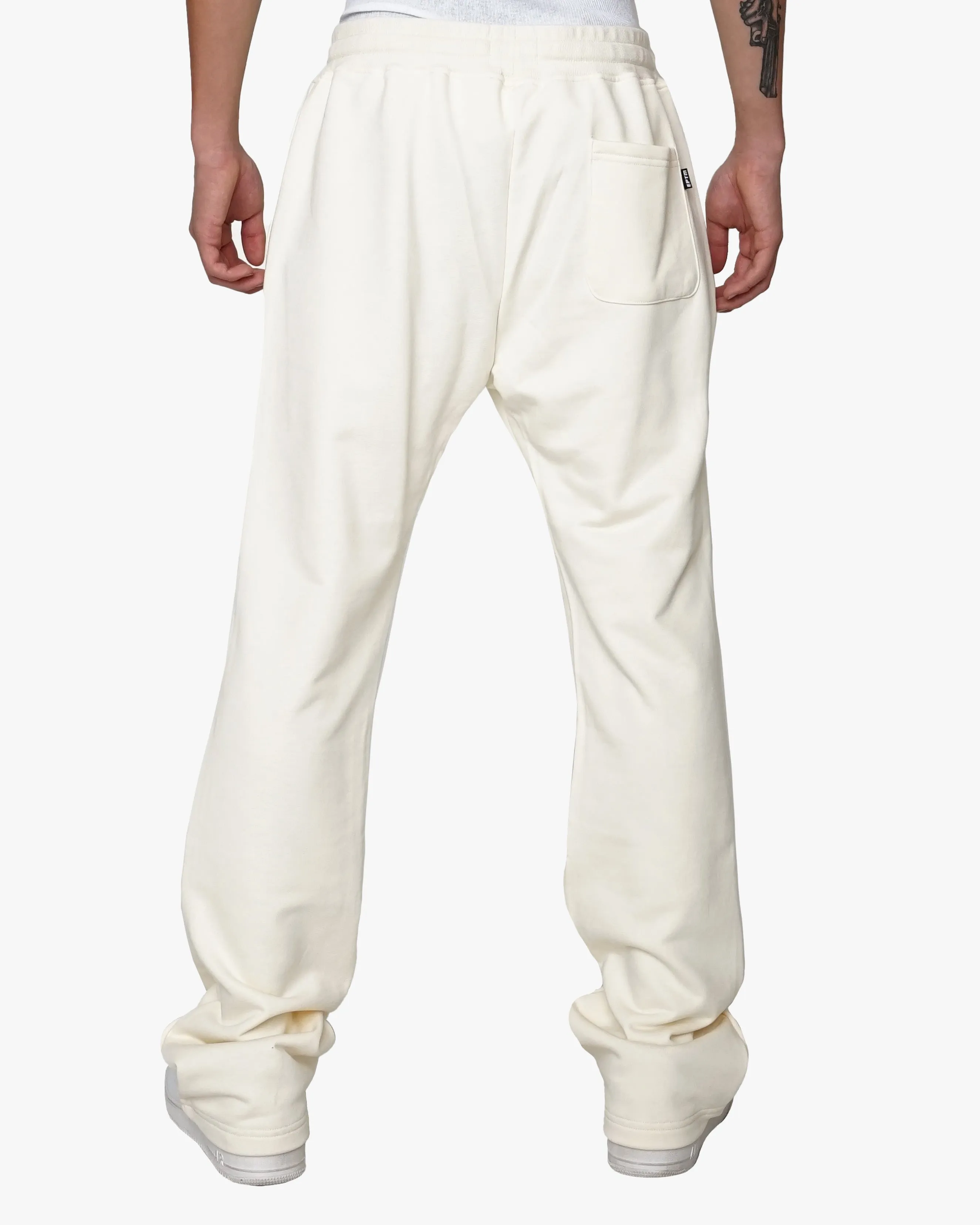 BIG N TALL PERFECT FLARE SWEATPANTS-CREAM