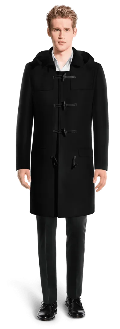 Black Long Montgomery coat