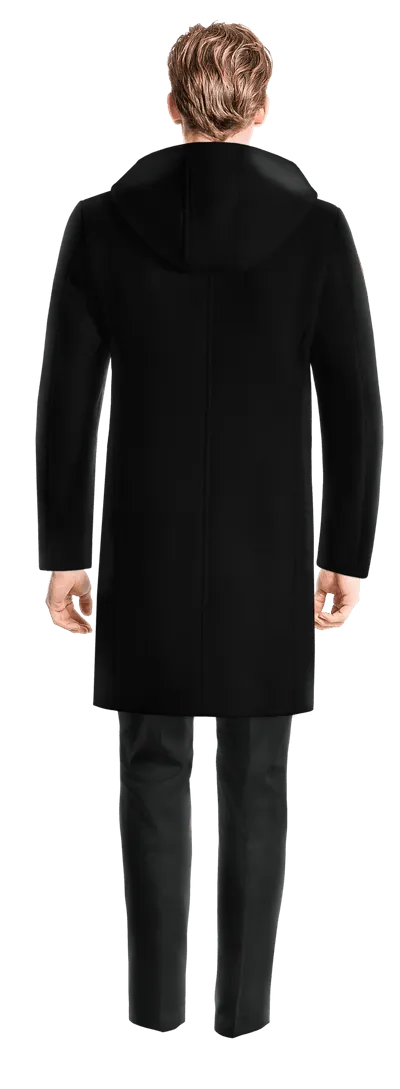 Black Long Montgomery coat