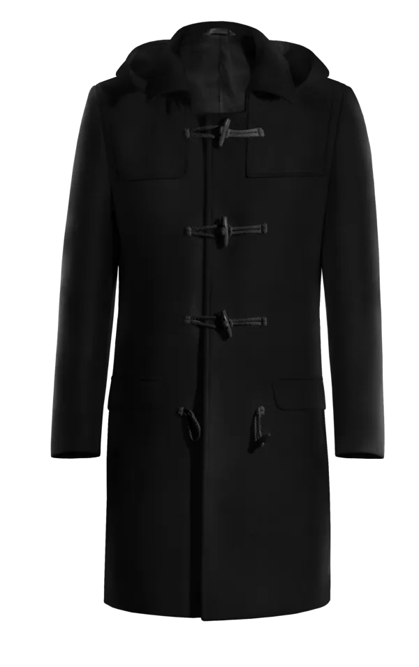 Black Long Montgomery coat