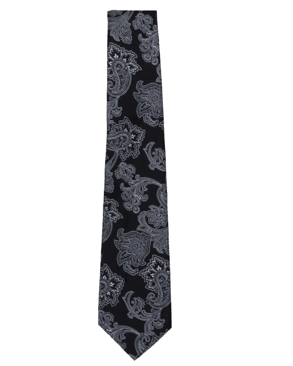 Black Tonal Paisley Tie