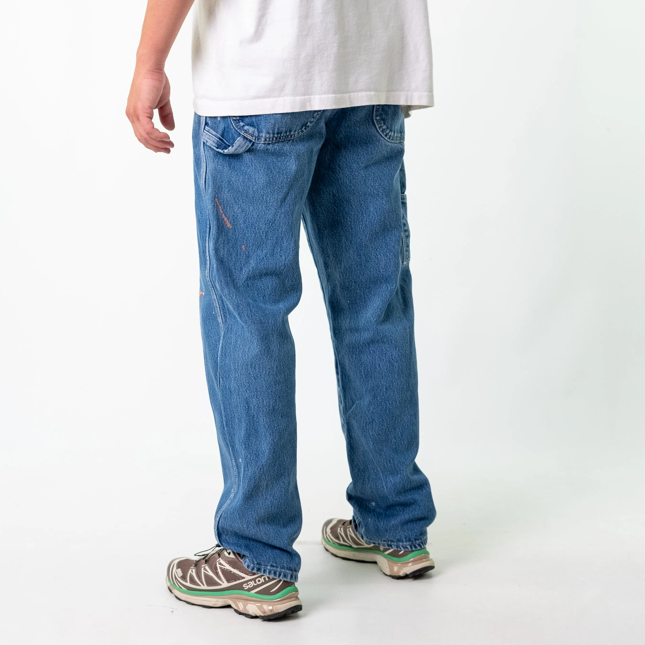 Blue 90s Dickies Denim Carpenter Jeans Baggy Pants (34x34)