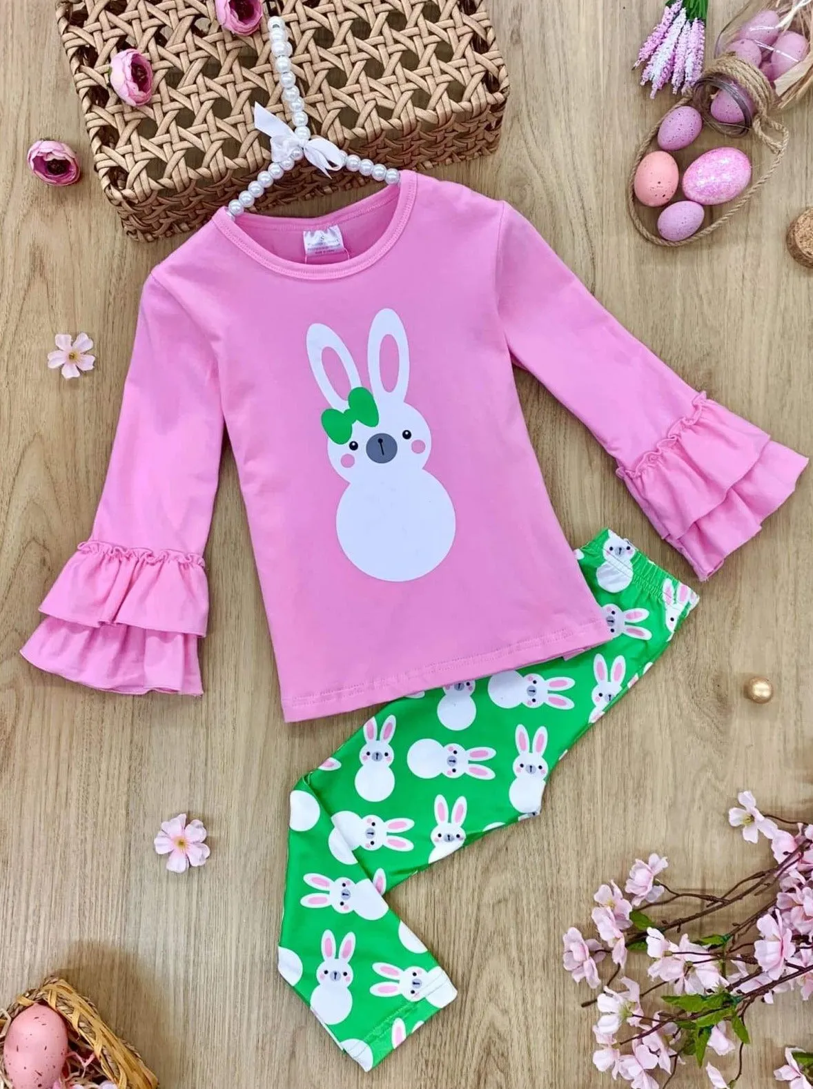 Blushing Bunny Ruffle Legging Set