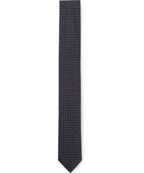 Boss Formal tie with all-over jacquard pattern