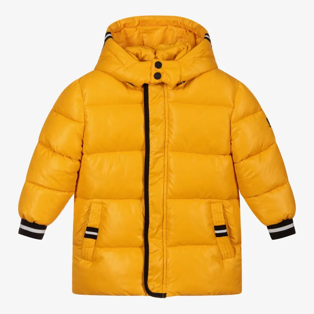 Boys Yellow Puffer Coat