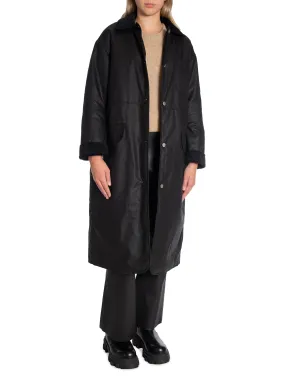 BRIXTOL TEXTILES COAT JOAN JETT PADDED BLACK