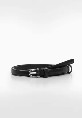 Buckle leather belt