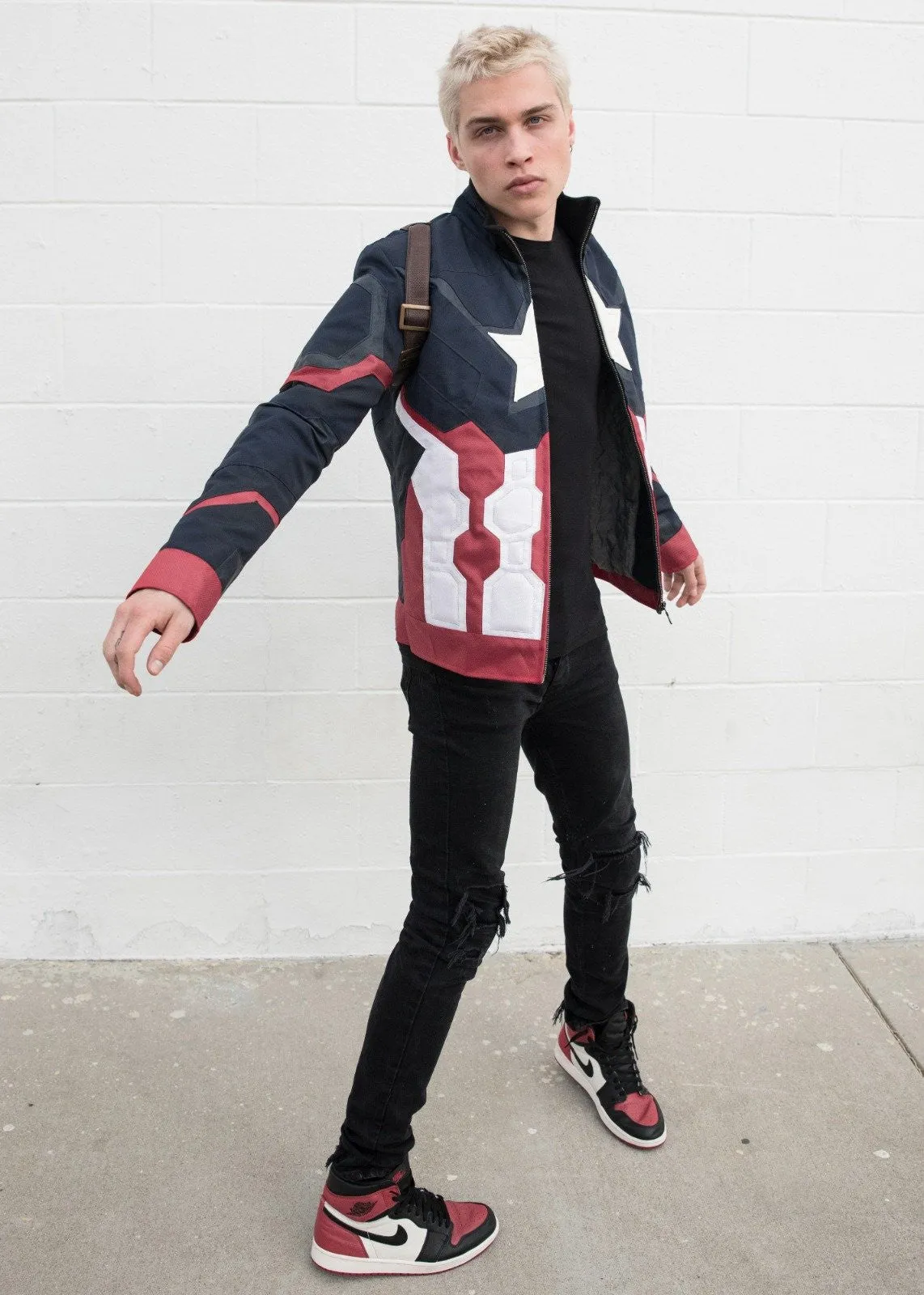 Buy Men's Captain America: Civil War Leather Textile Jacket | LucaJackets