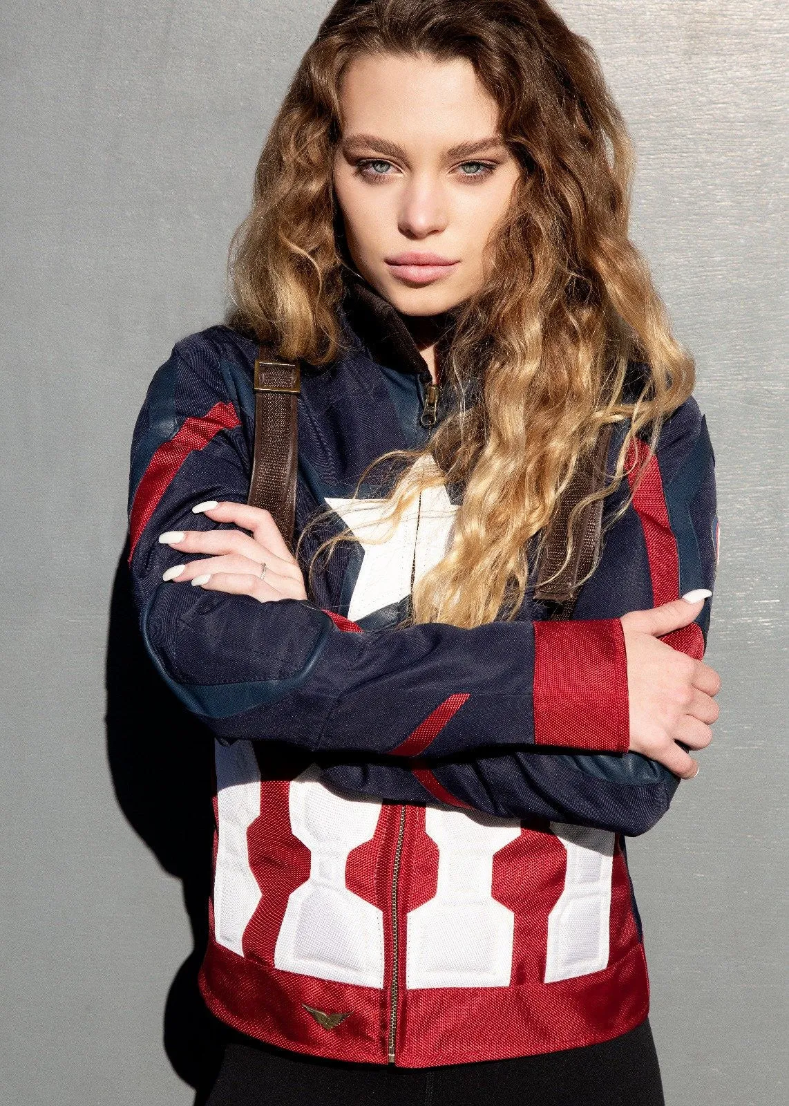 Buy Women's Captain America: Civil War Leather Textile Jacket | LucaJackets