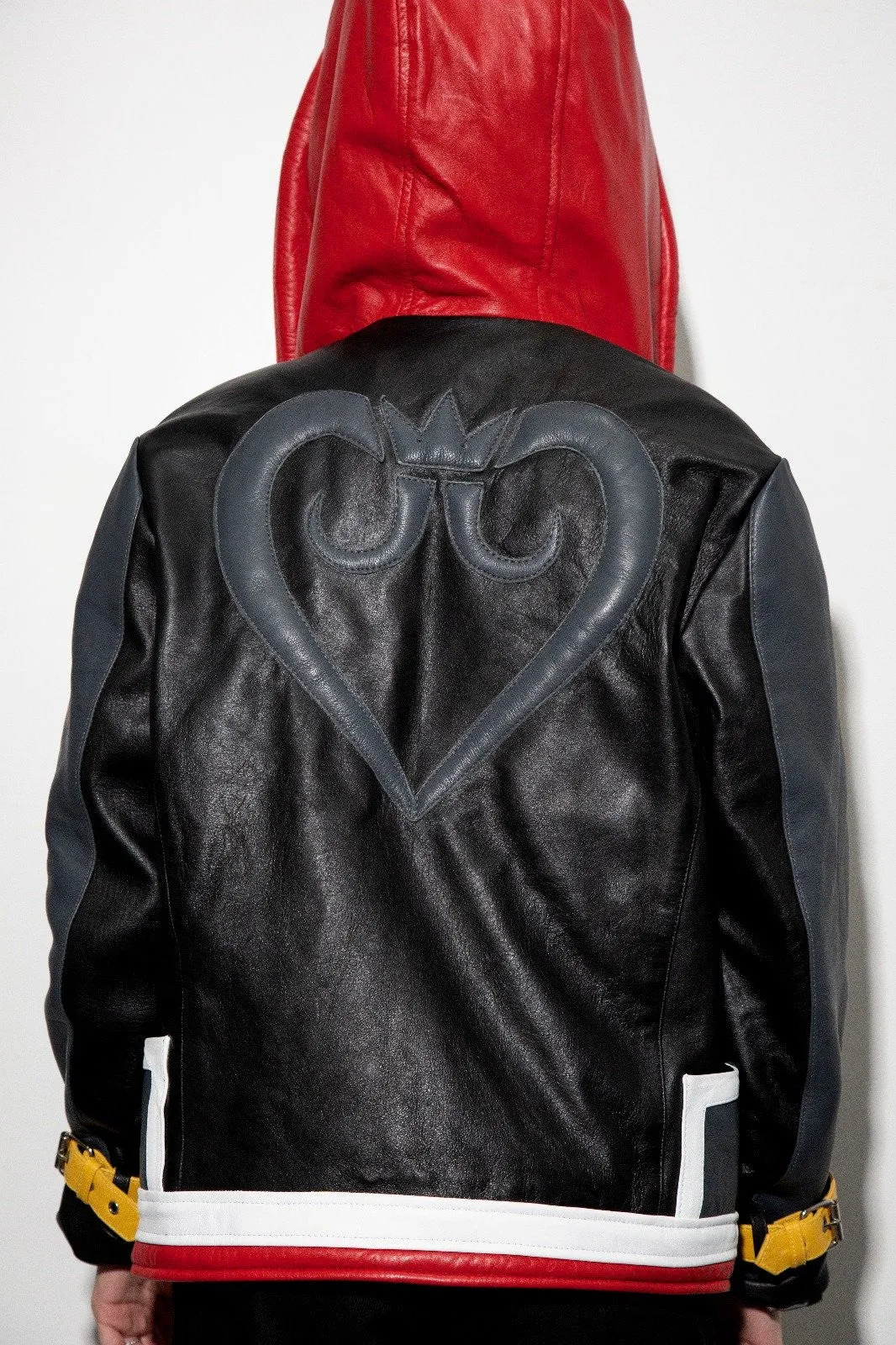 Buy Womens Kingdom Hearts Sora Leather Jacket Black Red | LucaJackets