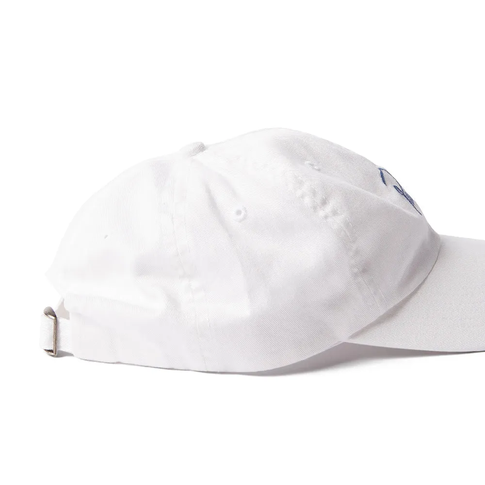 BY PARRA SCRIPT LOGO 6 PANEL HAT // WHITE