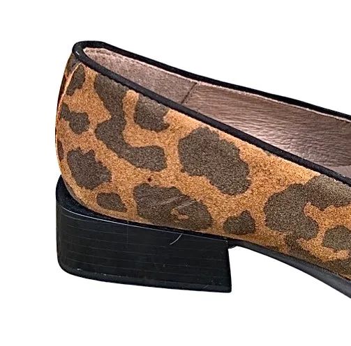 C6801 Animal Print Leather Flat