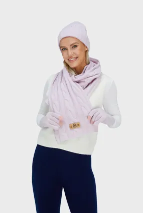 Cable-Knit Unisex Cashmere Scarves