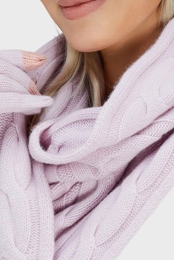 Cable-Knit Unisex Cashmere Scarves