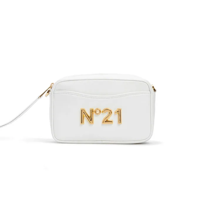 CAMERA BAG IN LEATHER Woman White