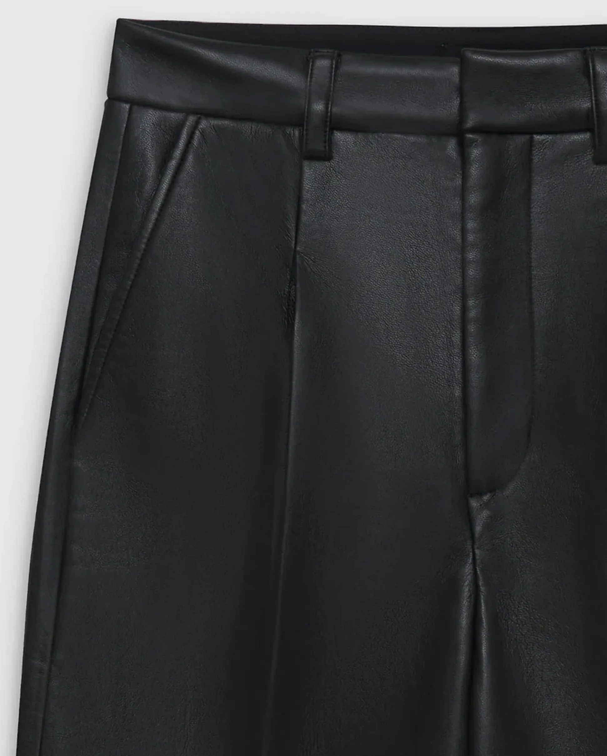 CARMEN PANT / BLACK RECYCLED LEATHER