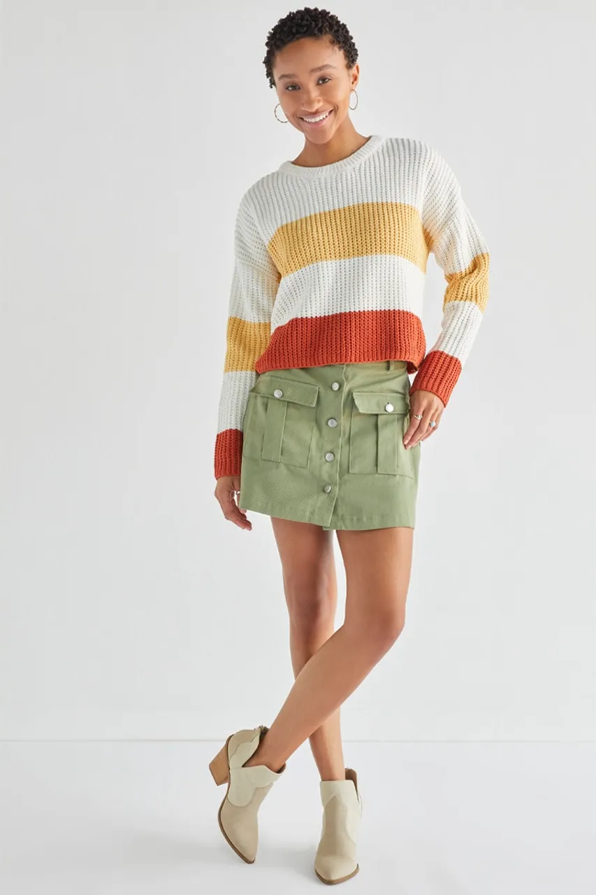 Chantel Chenille Colorblock Sweater