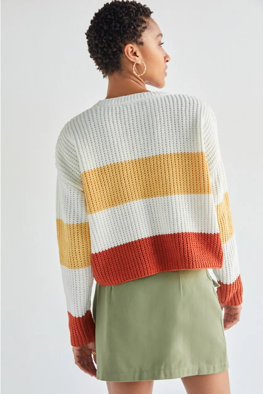 Chantel Chenille Colorblock Sweater