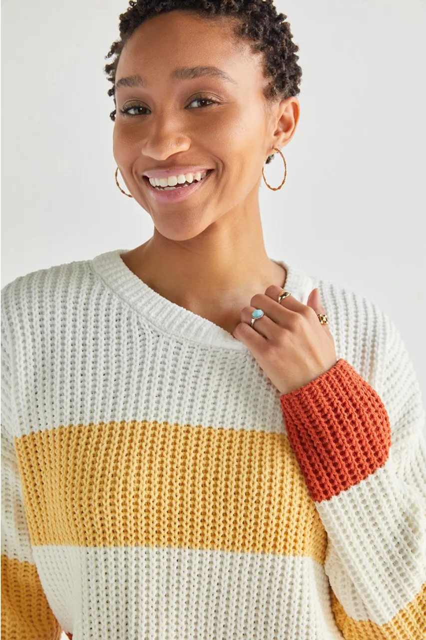 Chantel Chenille Colorblock Sweater