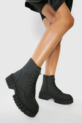 Chunky Heeled Hiker Boot