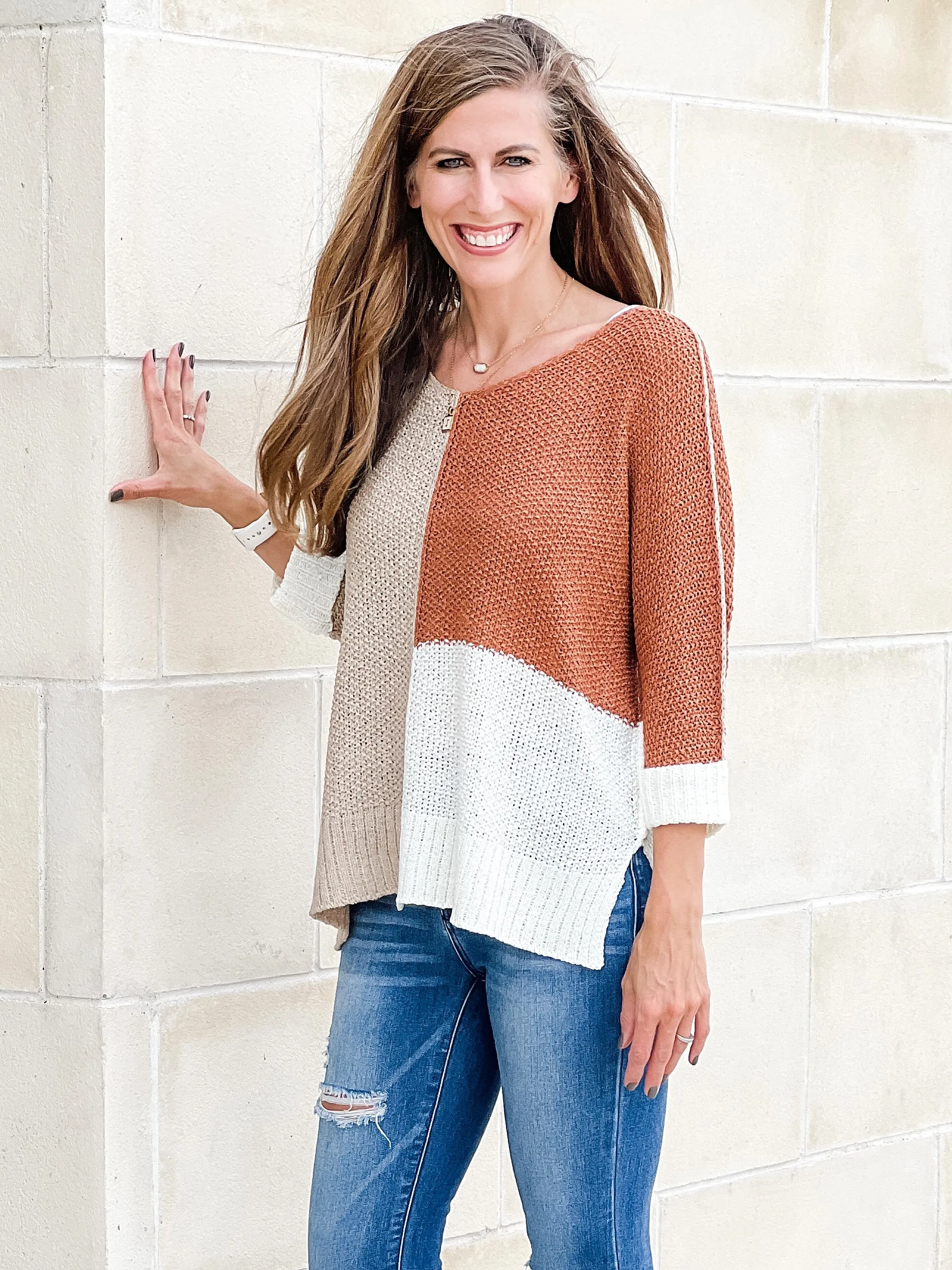 Color Block Maggie Sweater