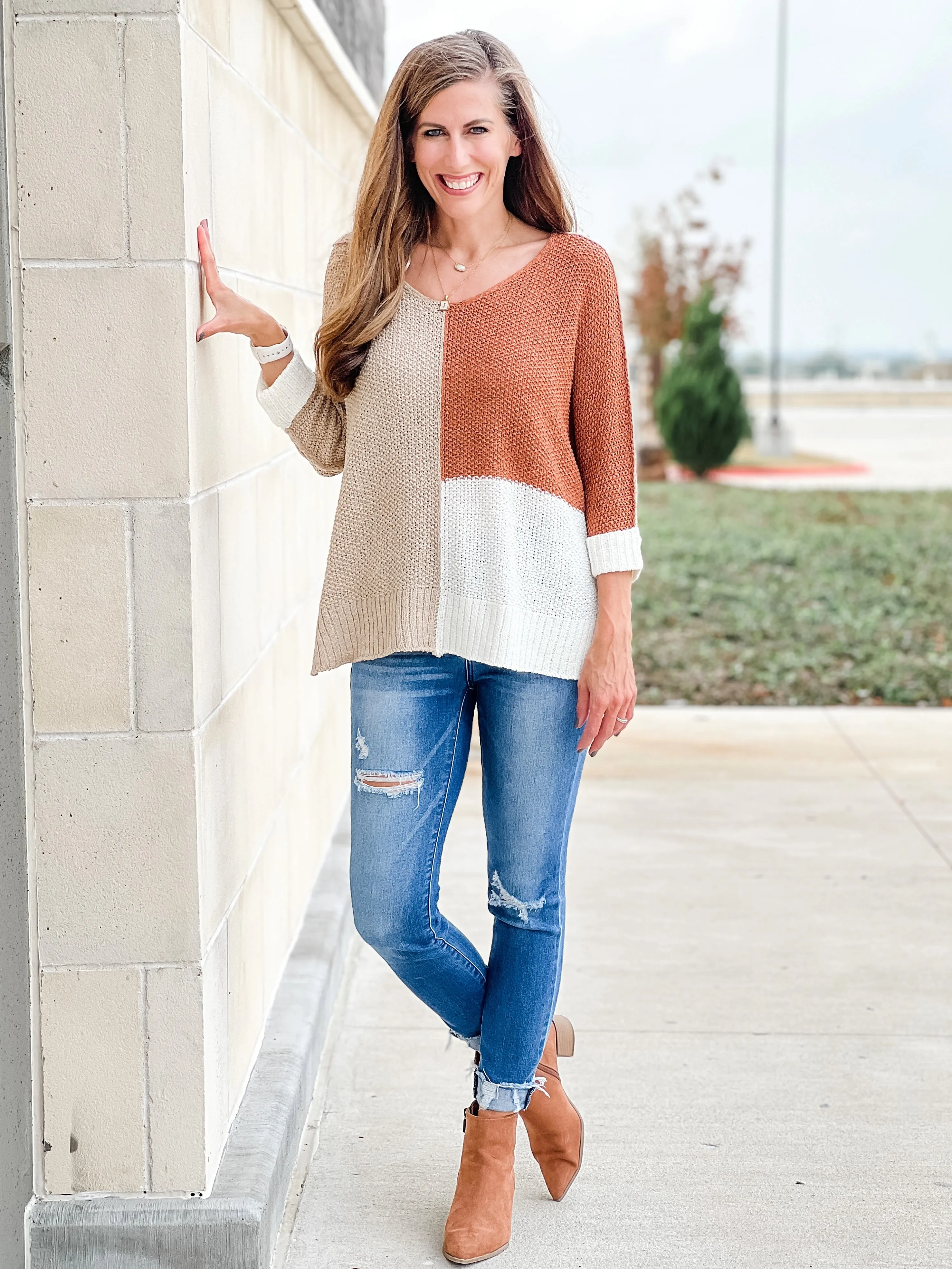 Color Block Maggie Sweater