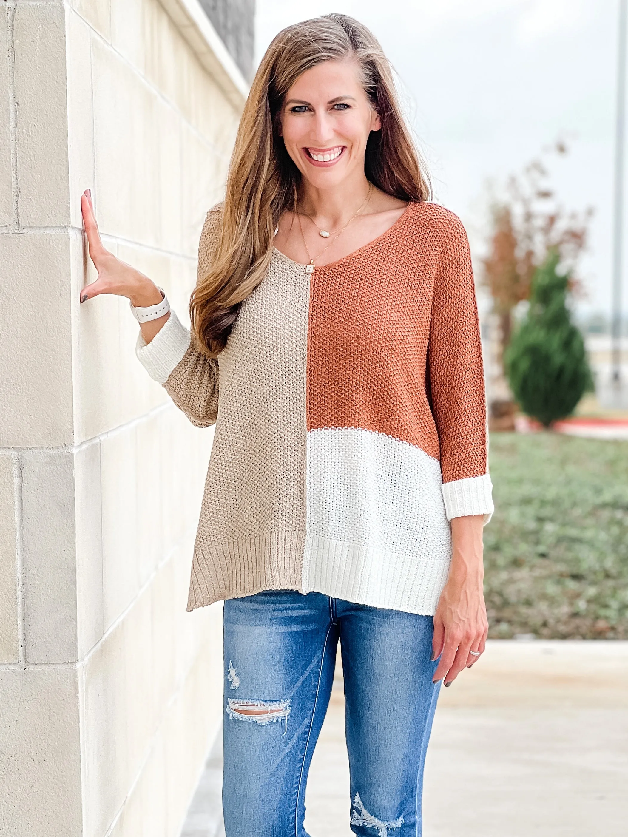 Color Block Maggie Sweater