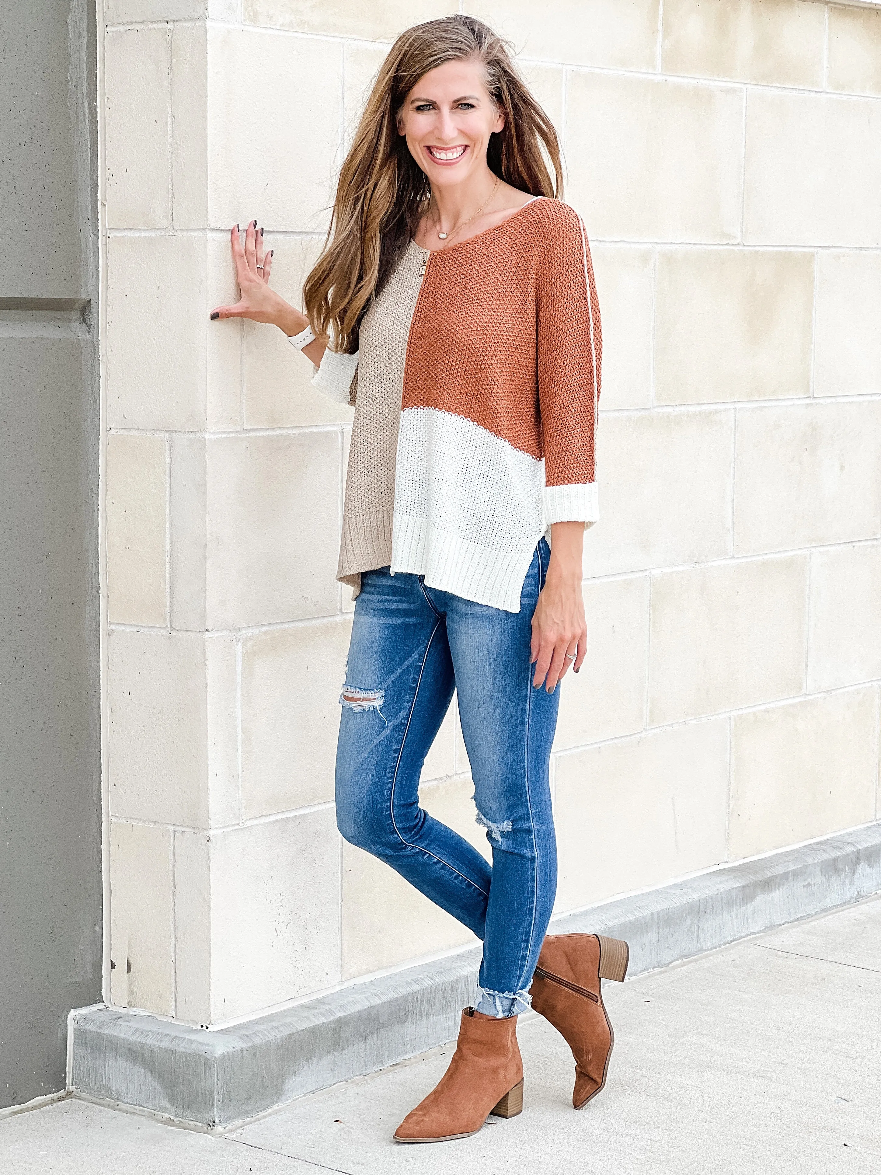 Color Block Maggie Sweater