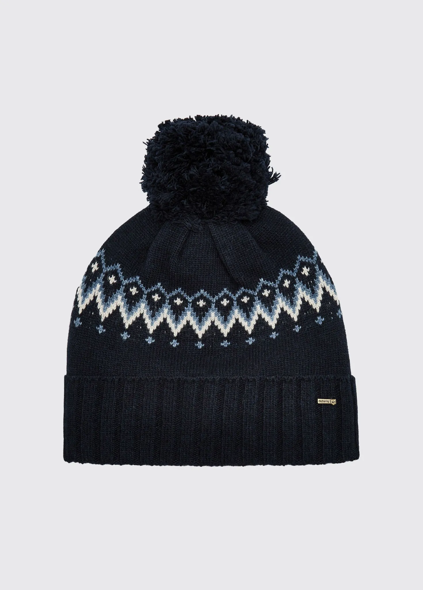 Connolly Ladies Fair Isle Hat - Navy