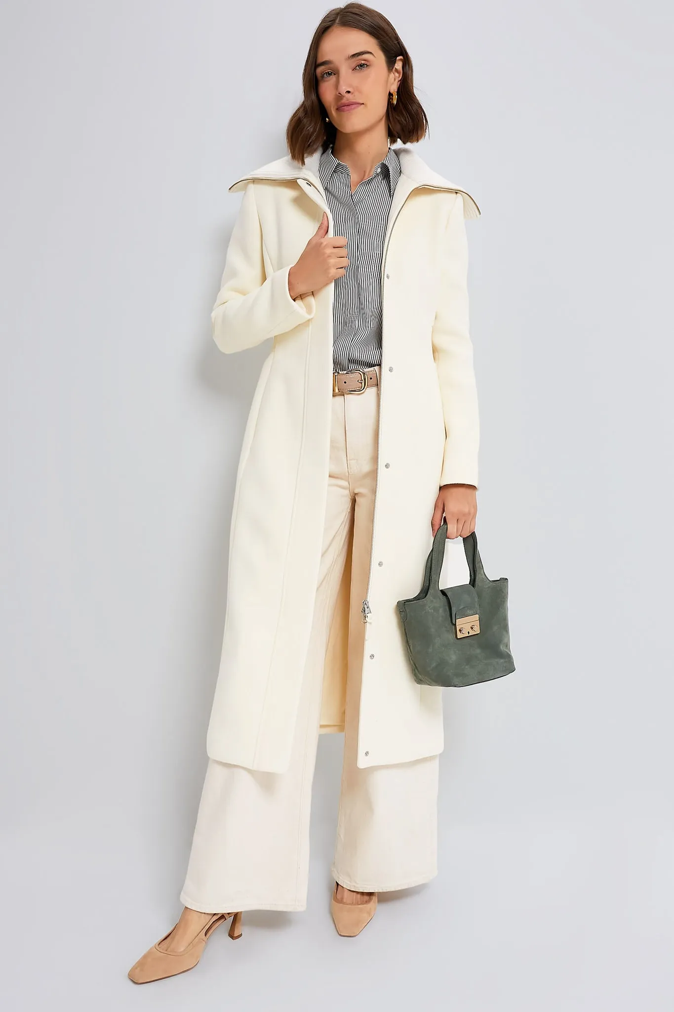 Cream Clarice Wool Coat