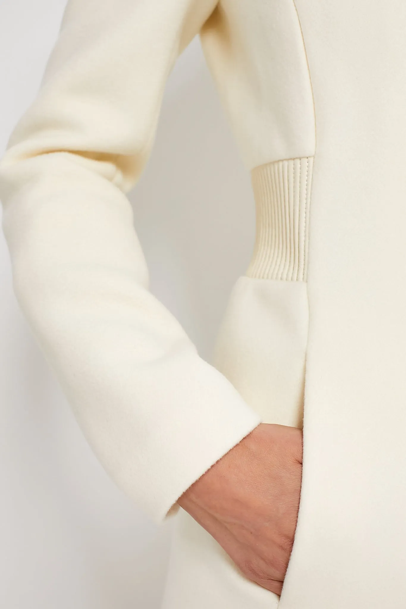 Cream Clarice Wool Coat