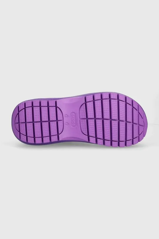 Crocs sliders Classic Mega Crush sandal women's violet color 207989