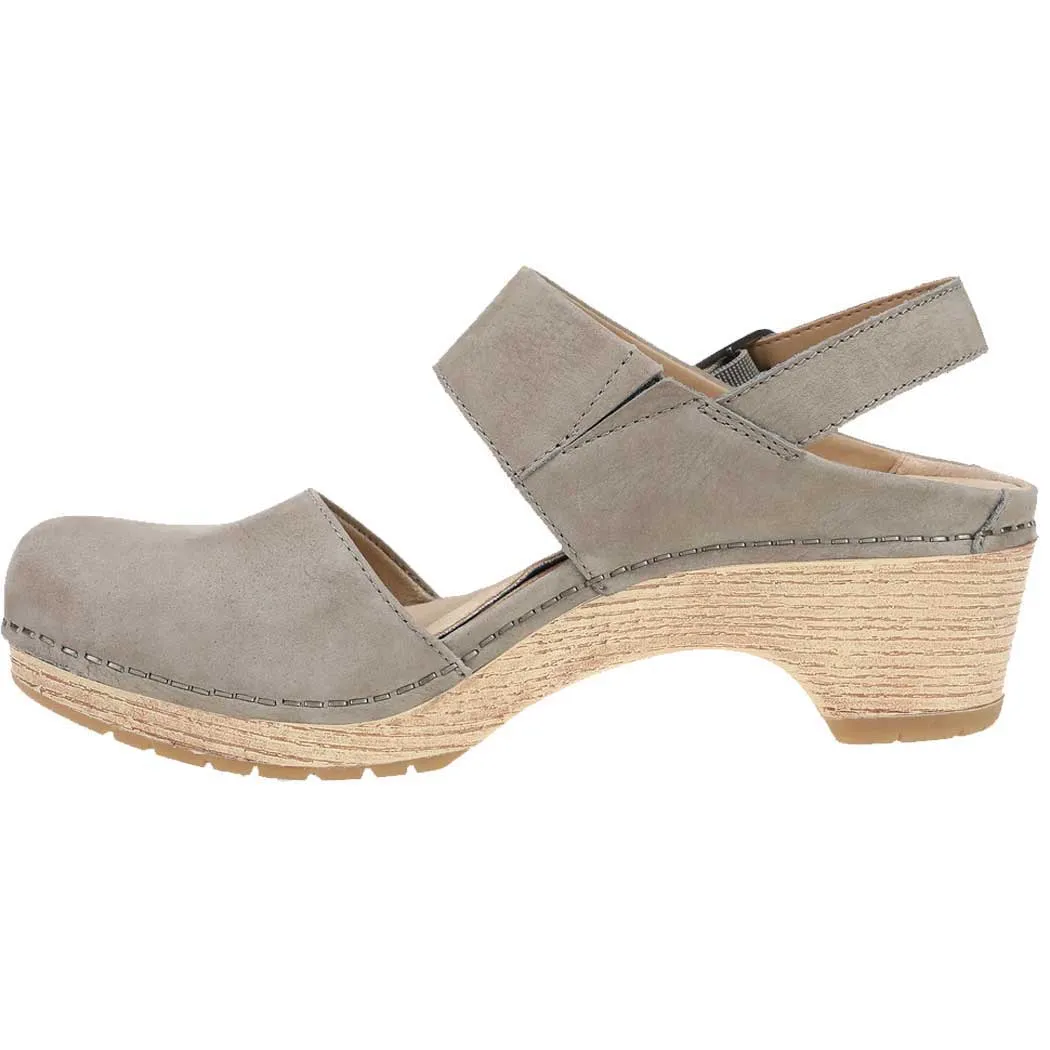 Dansko Lucia Closed-Toe Heel Taupe Milled (Women's)