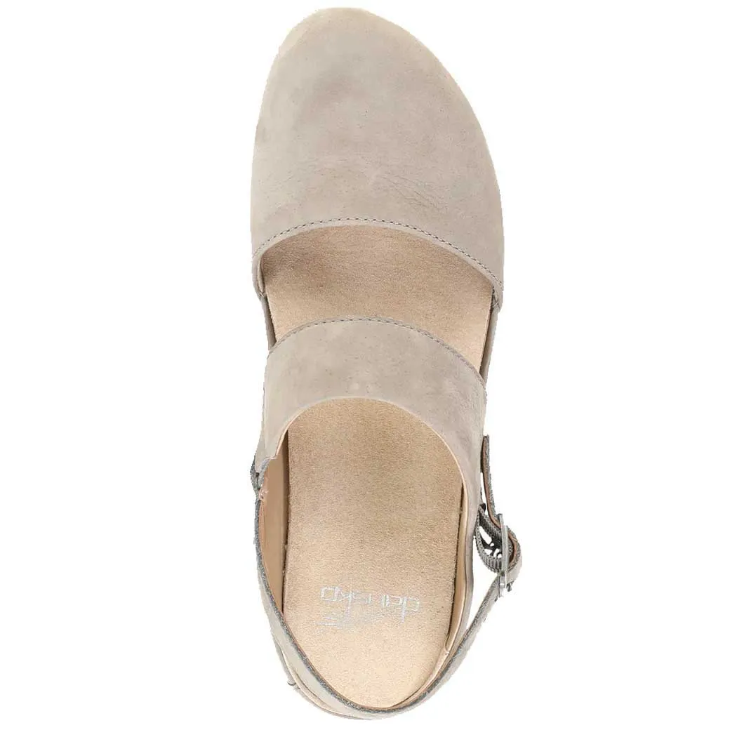 Dansko Lucia Closed-Toe Heel Taupe Milled (Women's)