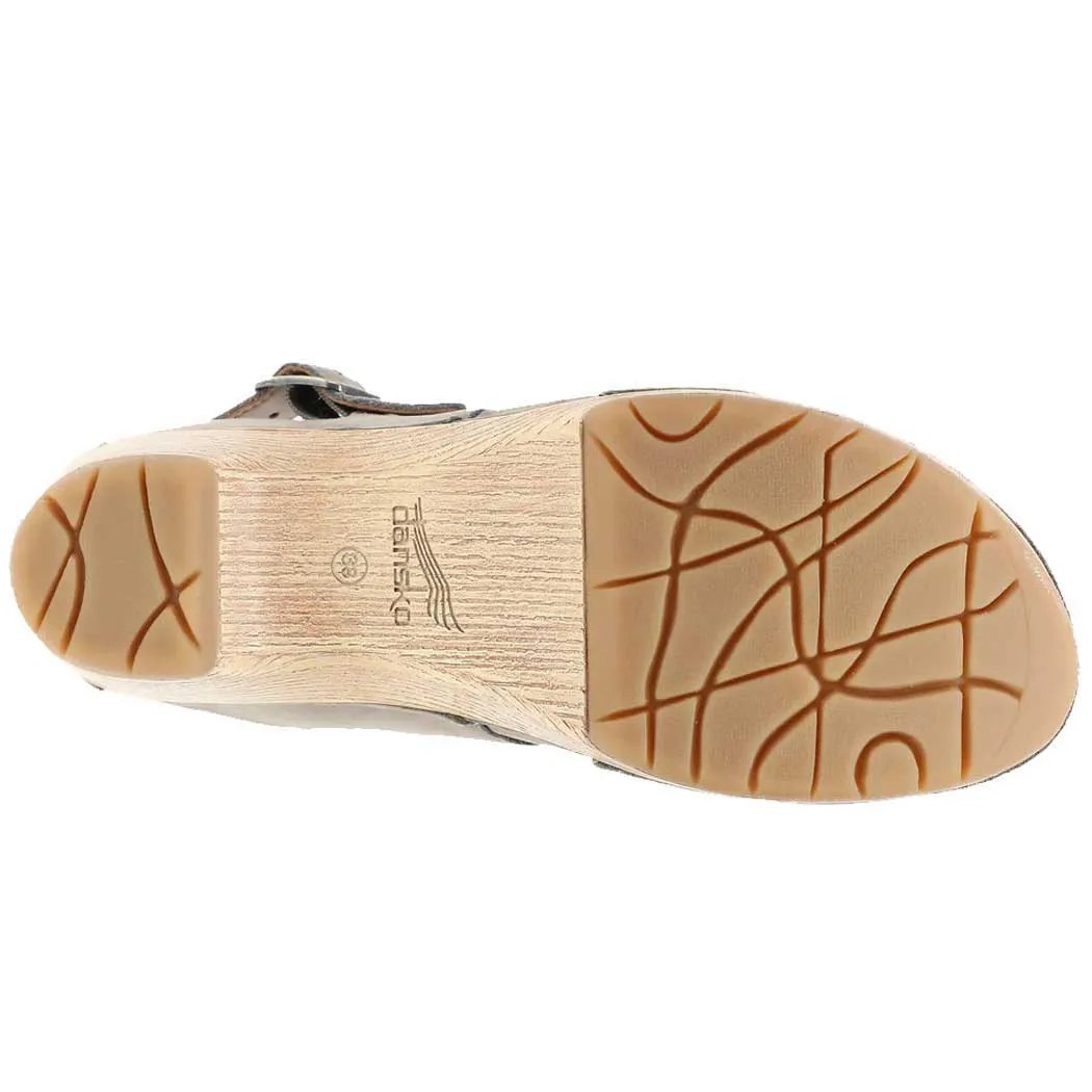 Dansko Lucia Closed-Toe Heel Taupe Milled (Women's)