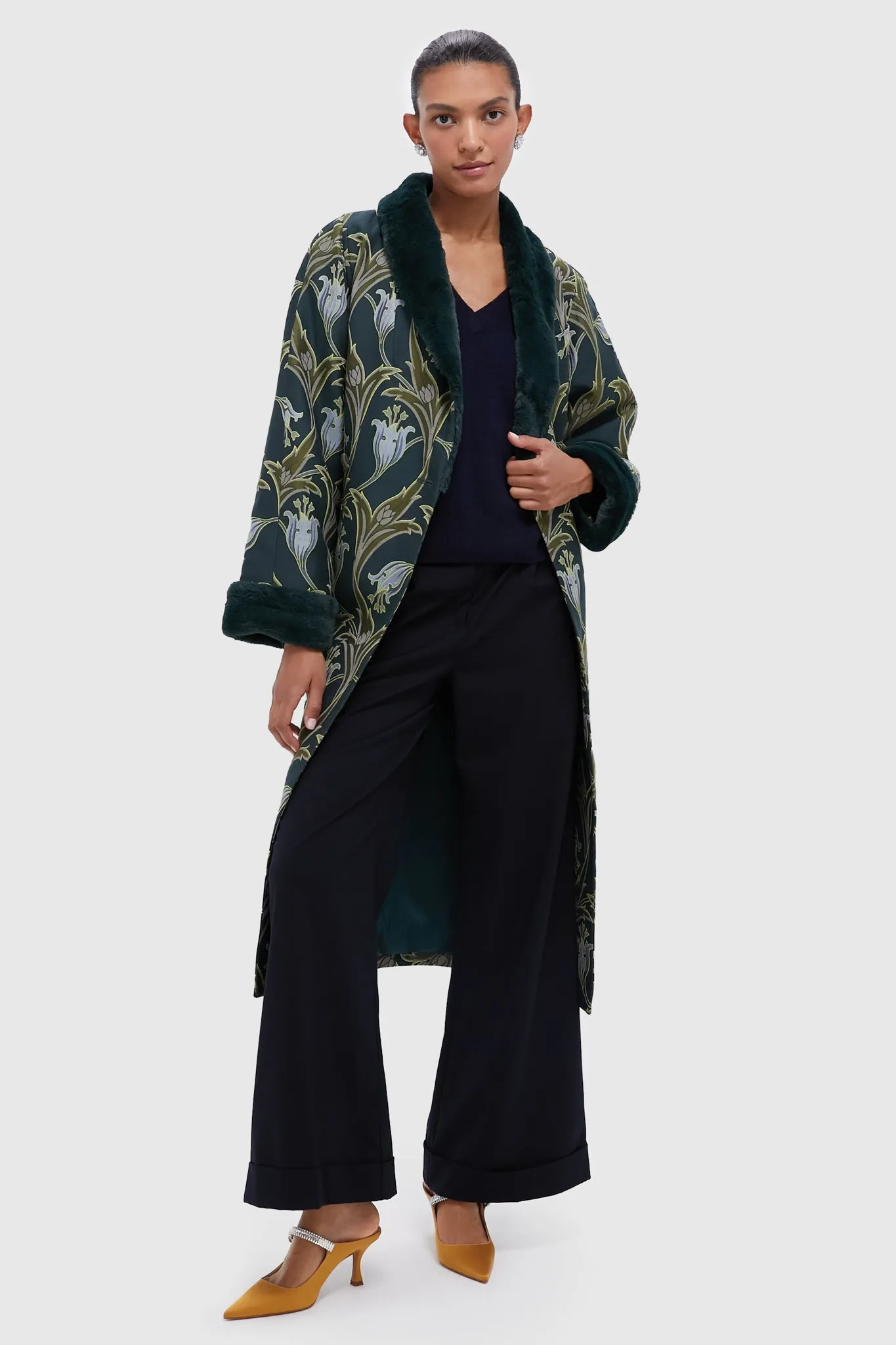 Deco Floral Rafaela Fur Coat