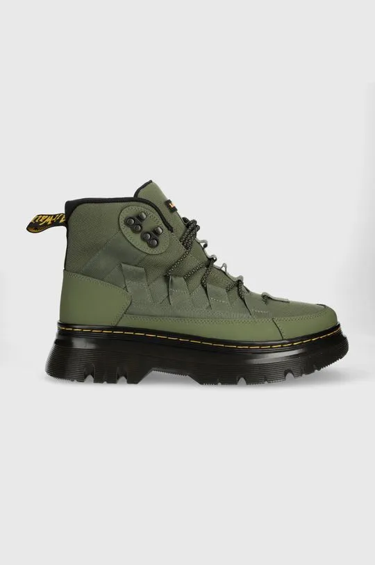 Dr. Martens biker boots Boury women's green color